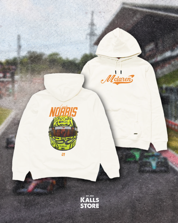 Producto - Buzo cremita Lando Norris #helmet