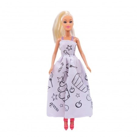 Producto - Muñeca Tiny Pinta su Vestido con Marcadores - 2