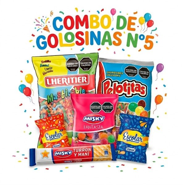 Producto - COMBO DE GOLOSINAS PARA CUMPLEAÑOS 5