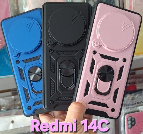 Producto - Fundas armor con cubre cámara. Redmi 14C