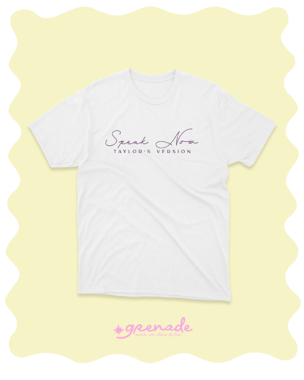 Remera "speak now tv"