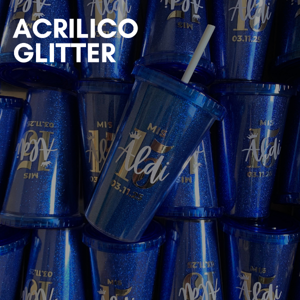 Producto - Acrílico glitter  (precio x unidad de 15 a 49)