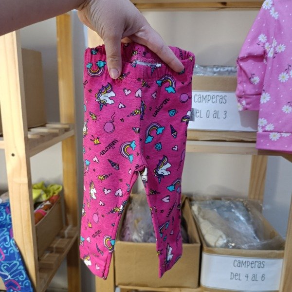 Producto - TALLE 1 - Calza de algodón estampada - Unicornios