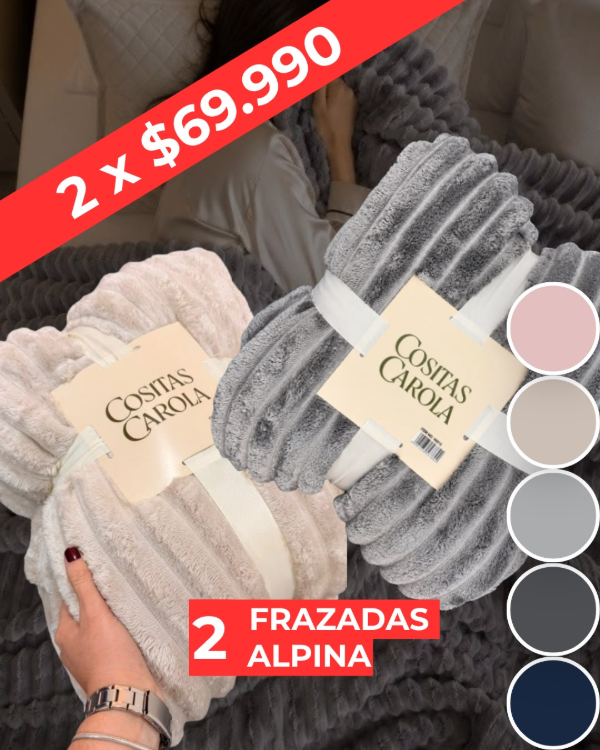 Producto - PROMO - 2 FRAZADAS ALPINA