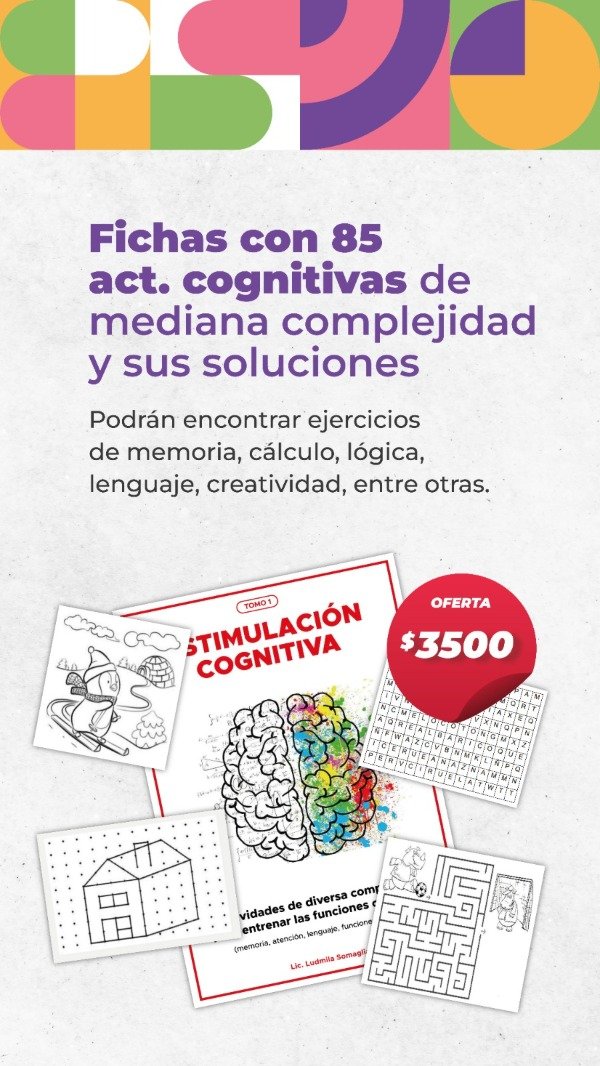 Producto - Cuadernillo de fichas cognitivas