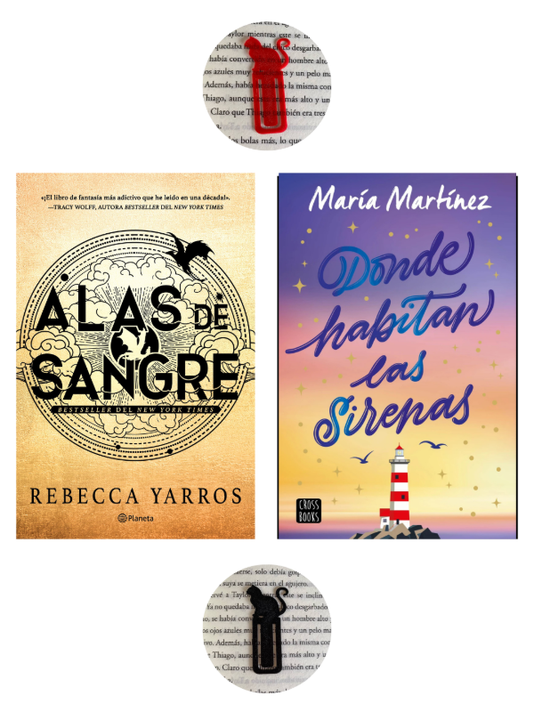 Producto - Donde habitan las sirenas + Alas de Sangre (Separadores y Envío de Regalo)