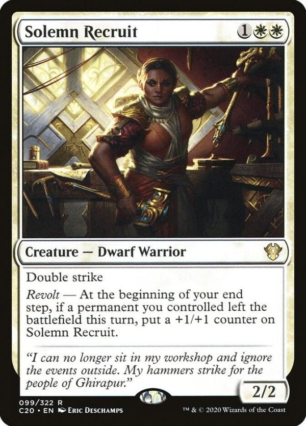 Producto - Solemn Recruit #99  Commander 2020