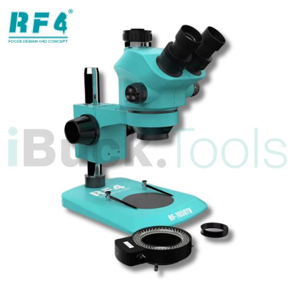 Producto - TRINOCULAR RF4 + Adaptador Cam + Protector Humo + Aro 144 Led - RF-7050tv