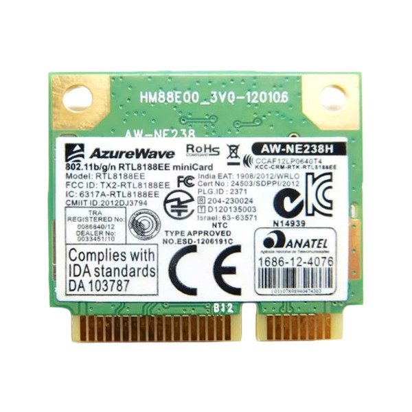 Producto - Placa Wi-fi Azurrewave Aw-ne238h Realtek Rtl8188ee