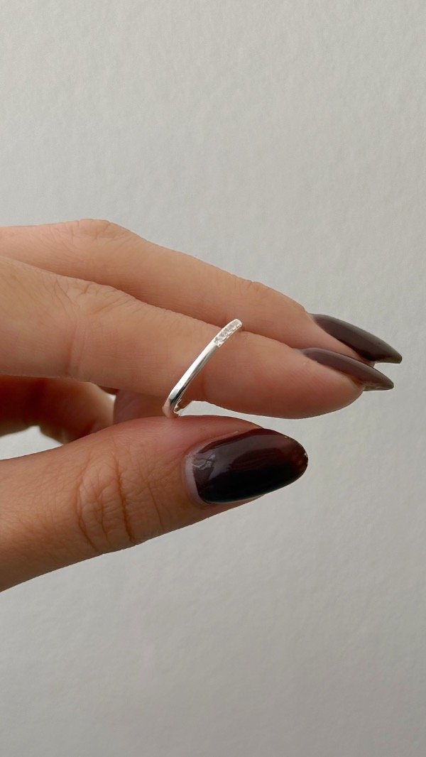 Producto - Anillo forma cuadrado fino cubic esquina 17mm P925 - 2