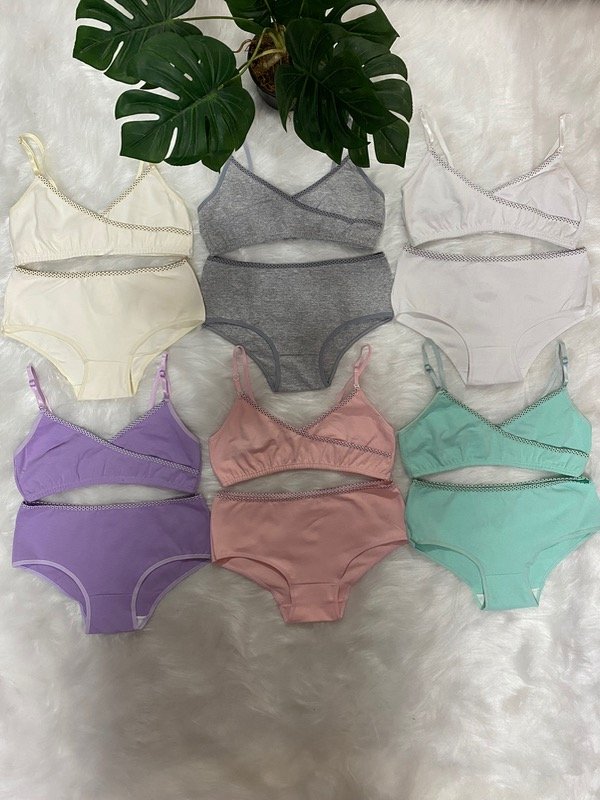 Producto - Conjuntos Juveniles de algodón con lycra cruzados l (Precio por docena)