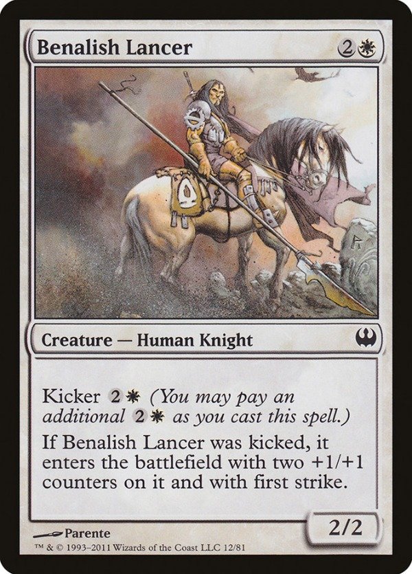 Producto - Benalish Lancer  Duel Decks: Knights vs. Dragons
