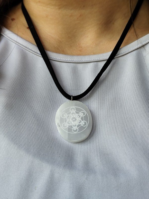 Producto - MEDALLÓN METATRON EN SELENITA