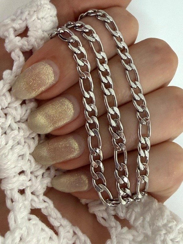 Producto - C433 Cadena plana grosor 1.2/ 2 medidas de largo acero quirúrgico