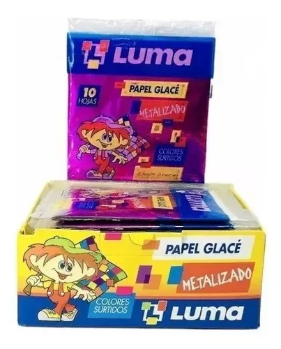 Producto - PAPEL GLACE LUMA X5 PAQUETES