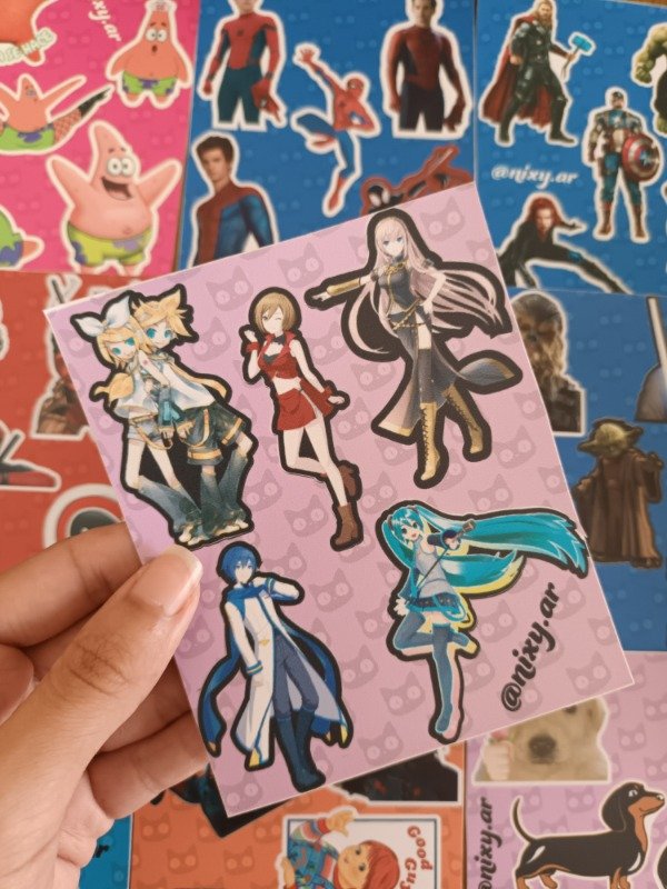 Producto - Plancha de stickers Vocaloid /Miku Hatsune