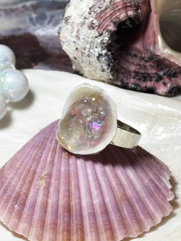 Producto - Anillo del Mar Piedra Coral Rosa