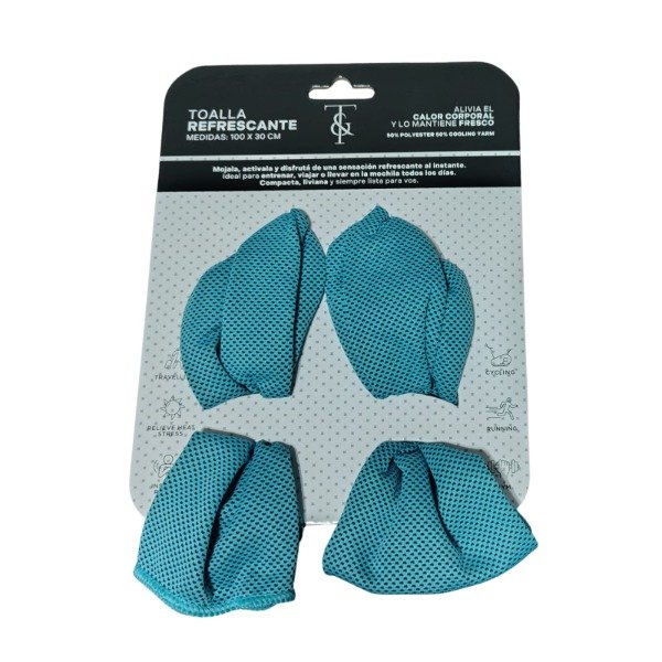 Producto - Toalla deportiva refrescante turquesa