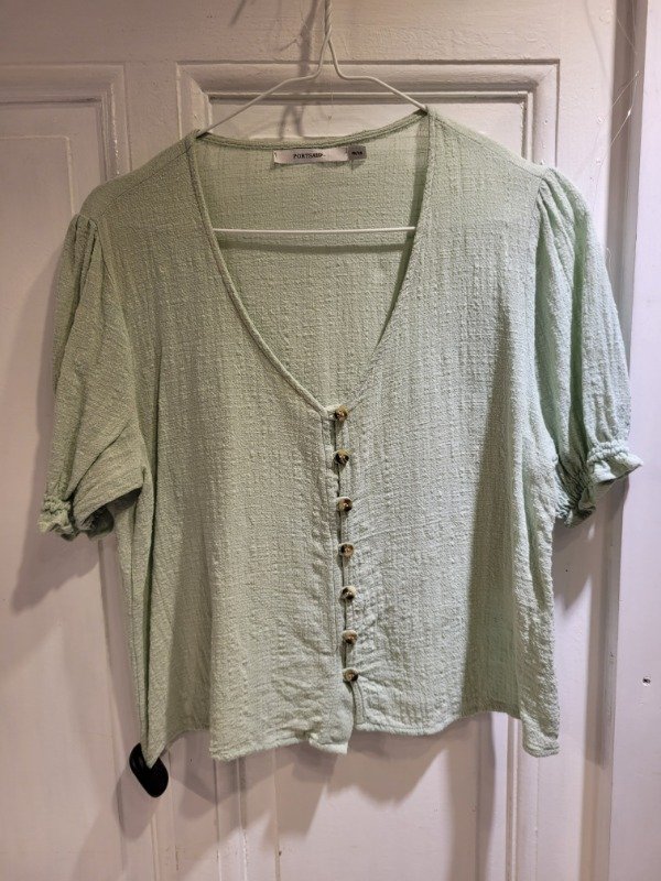 Producto - Camisa PORTSAID verde agua Talle XS - PRECIO: 36X