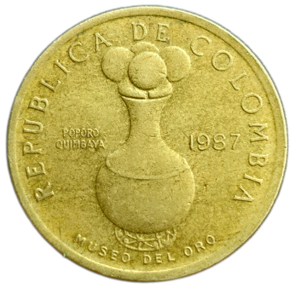 Producto - Colombia 20 Pesos 1987 Poporo Quimbaya Km#275 VF