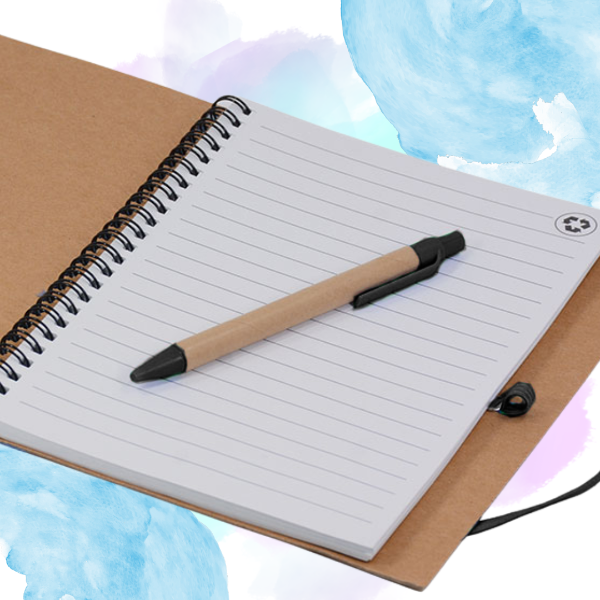 Producto - Libreta con espiral personalizable tipo kraft - A5 y B6 - 1