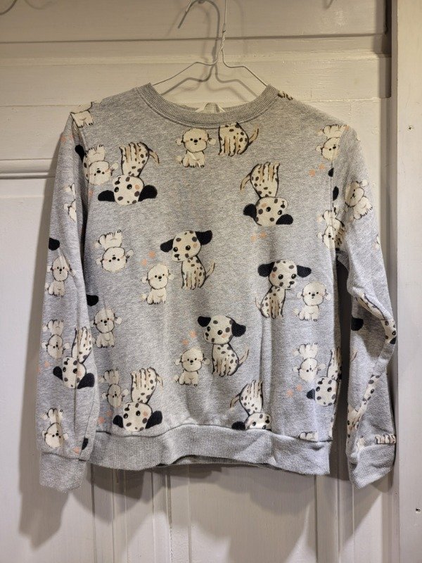 Producto - Buzo HyM gris logos perros Talle 8/10 años - PRECIO: 15X - 0