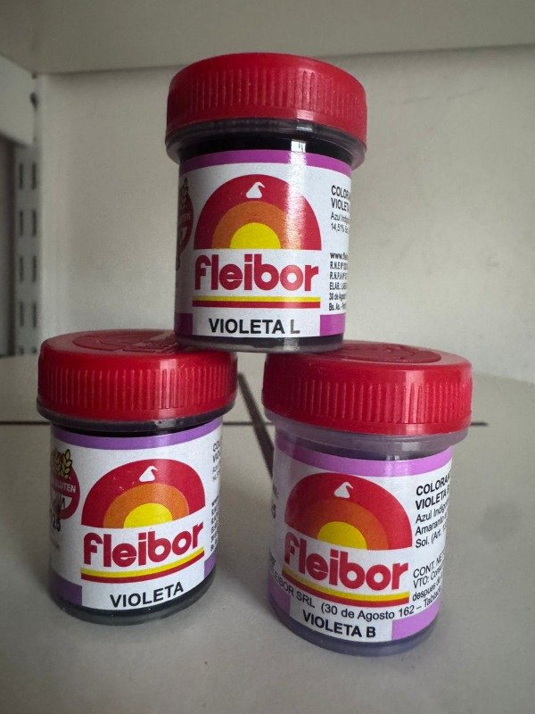 Producto - Colorante en Pasta Fleibor Violeta x 15 gr