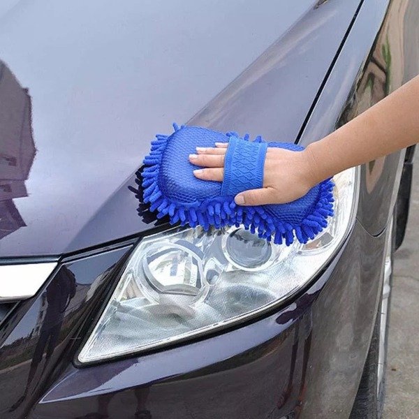 Producto - ESPONJA MANOPLA CHENILLE PARA LAVADO CON ELASTICO