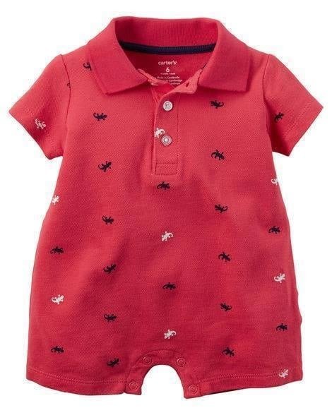 Producto - Enterito Verano Bebe Pique Rojo