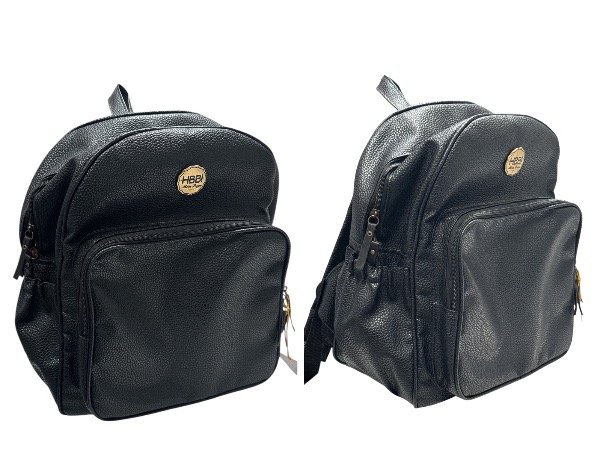 Producto - Mochila maternal ecocuero negra bien amplia