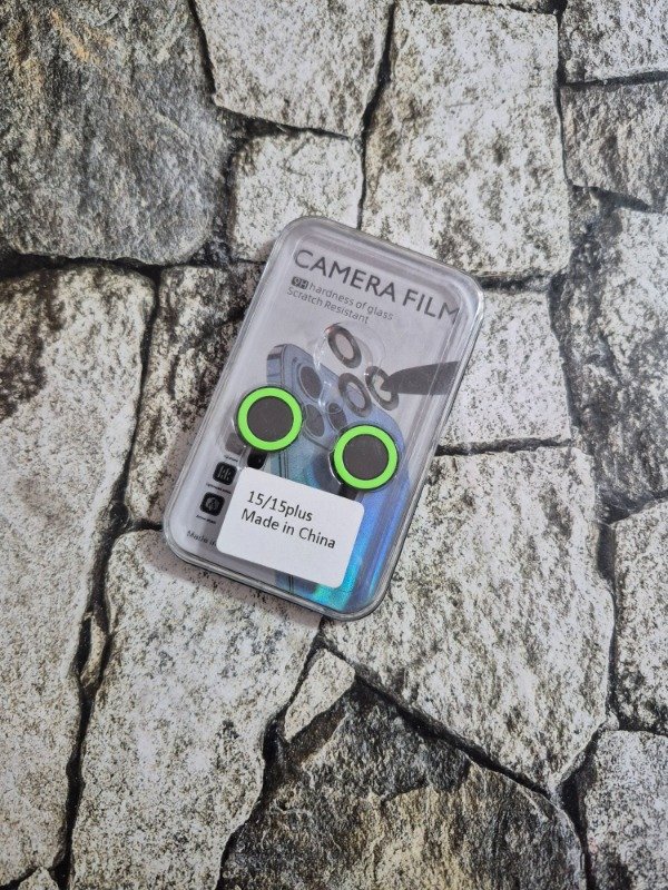 Producto - Protector de cámara neón Iphone 15 / 15 Plus verde - 0