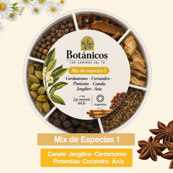 Producto - Mix 1 Rueda Especias Botánicos LOS CAMINOS DEL TÉ