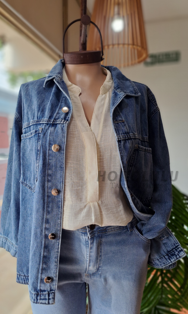 Producto - Ultimo ! Camisaco de Jean Azul - 0
