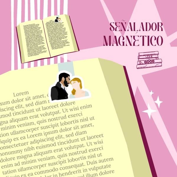 Producto - Señalador Magnético - Daphne y Simon - Bridgerton
