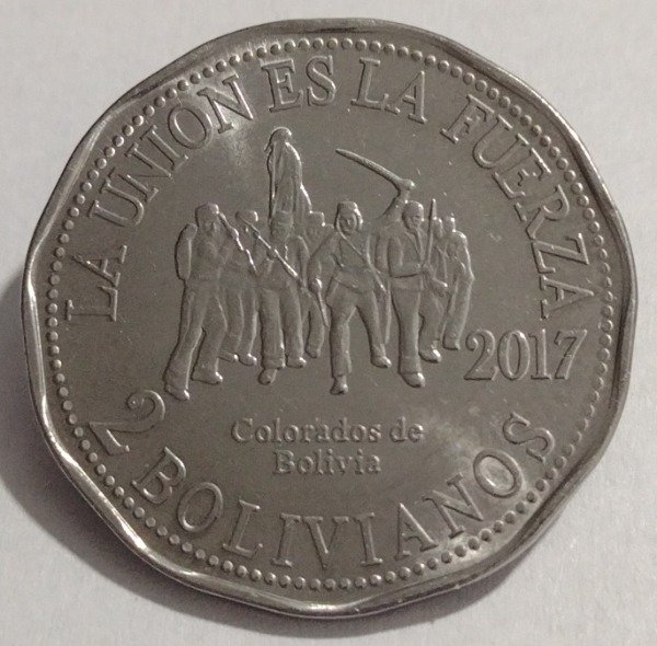 Producto - Bolivia 2 bolivianos 2017 Colorados de Bolivia - 0