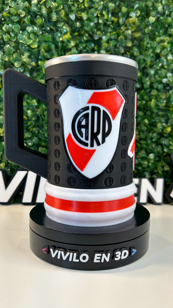 Producto - JARRA CHOPP RIVER PLATE NEGRA 500ML