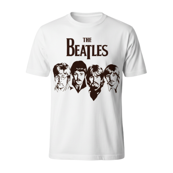 Producto - Remera THE BEATLES Simple Faces In Brown