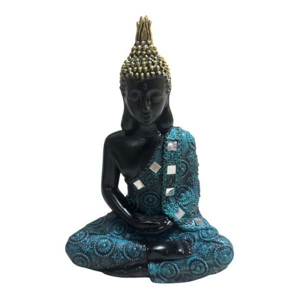 Producto - BUDA DE RESINA 30CM DECORADO - BUDA#61