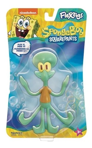 Producto - Muñeco Calamardo Flexfigs Bob Esponja Serie 1 Flexibles
