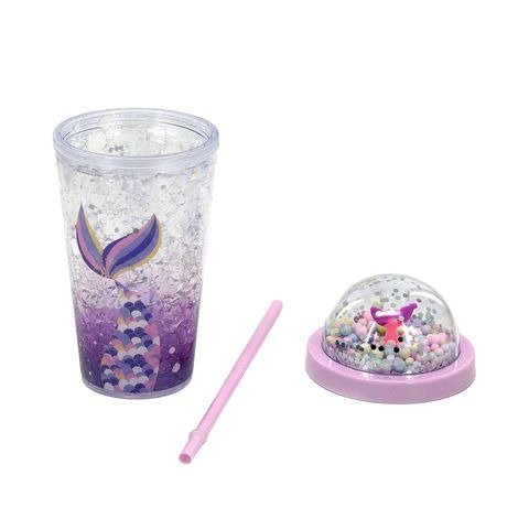 Producto - VASO ACRILICO CON TAPA DOMO Y SORBETE 450CC X UNIDAD TRENDY