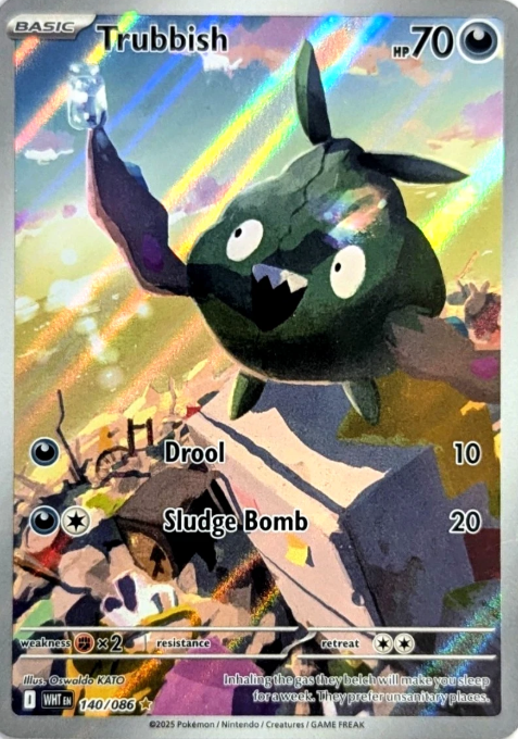 Producto - Trubbish - 140/086 - White Flare - Holo