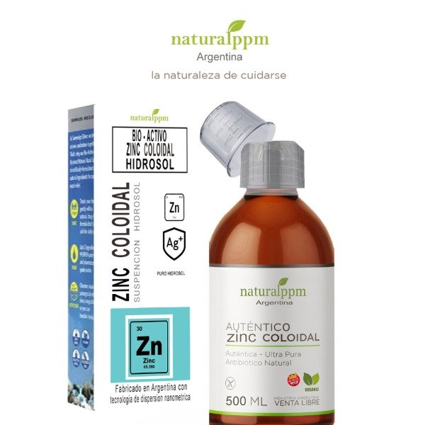 Producto - Zinc Coloidal Autentico Extra Puro 500ml