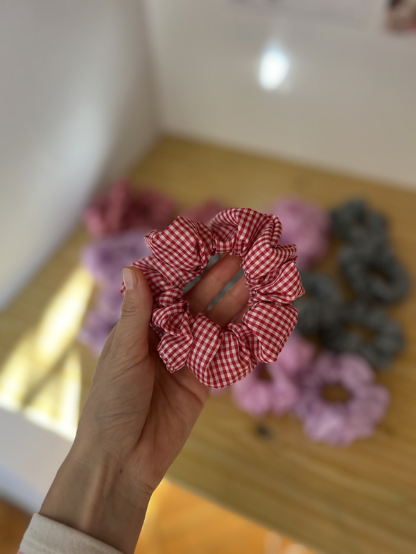 Producto - Scrunchies Cuadrille Mayorista x20 Unidades
