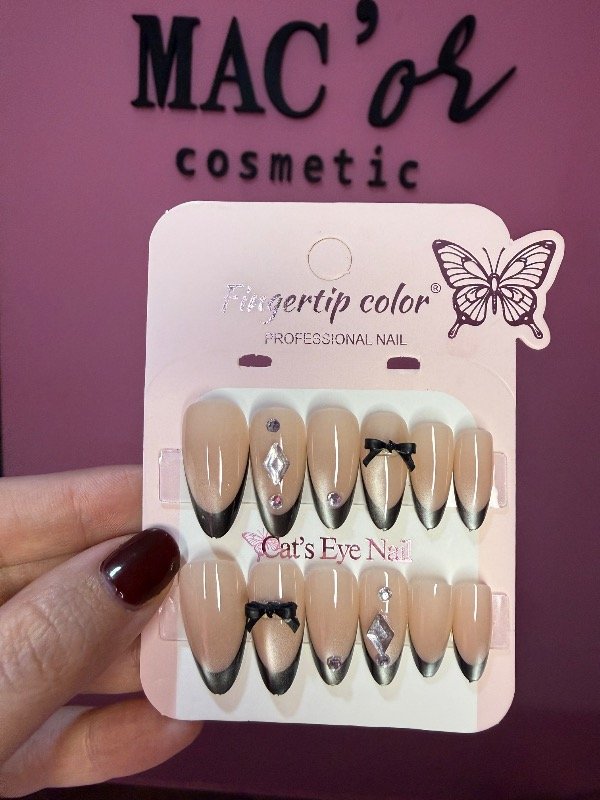 Producto - Press on Cat eye con apliques 2