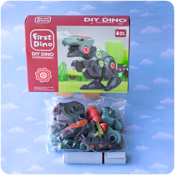 Producto - Dinosaurio Desarmable con Destornillador - Diy Dino