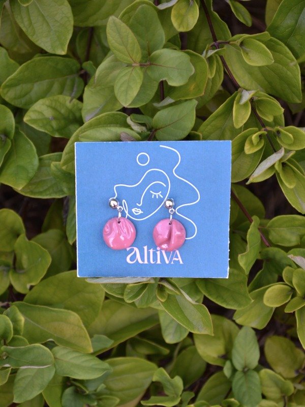 Producto - aros Greta -  Rosa