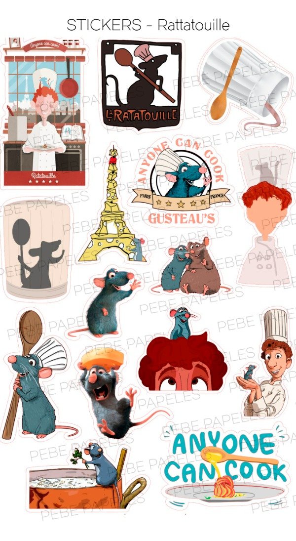Producto - Stickers Rattatouille