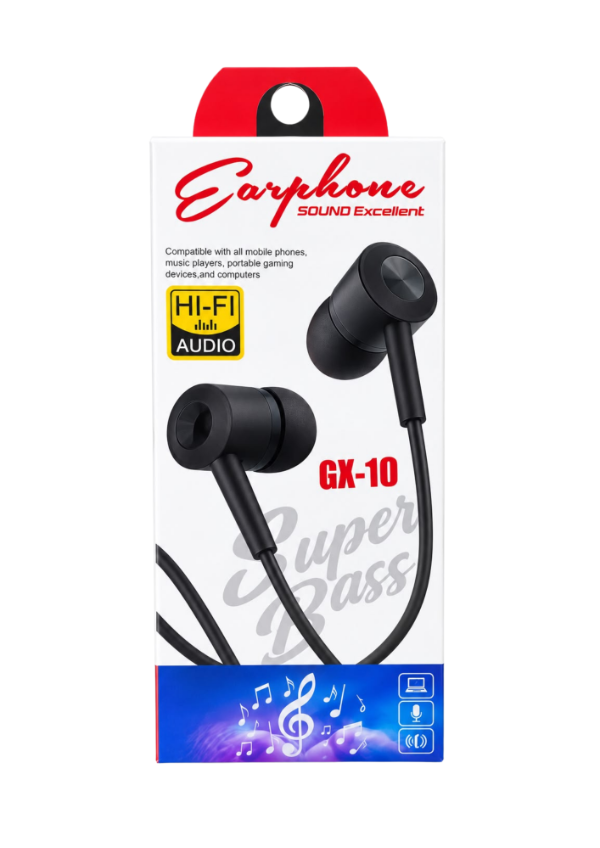 Producto - AURICULAR EARPHONE GX-10 #6953767412170
