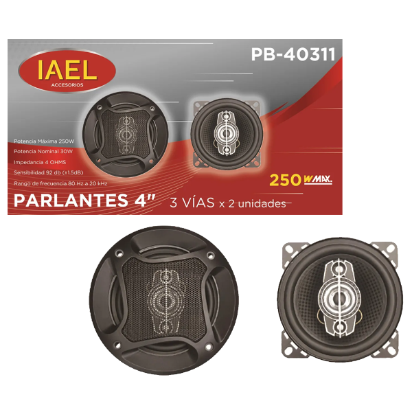 Producto - Kit Par 2 Parlantes - 4 Pulgadas 250w