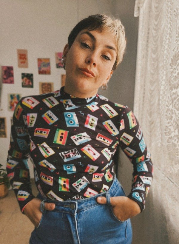 Producto - Polera Alanis "Casettes"